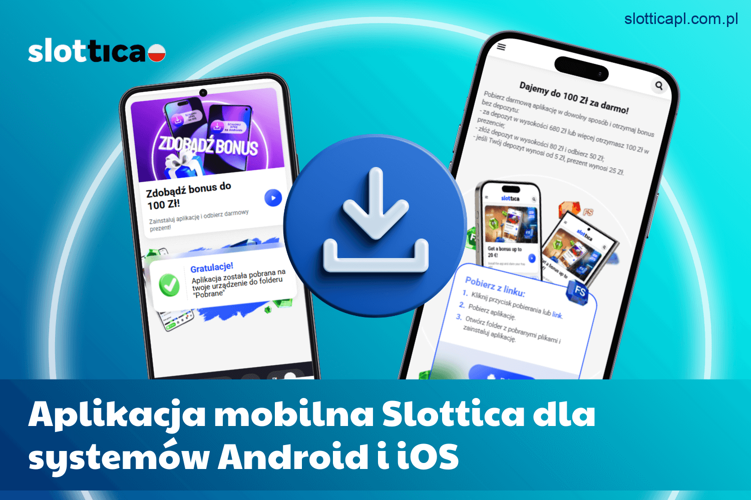 Aplikacja mobilna Slottica dla systemów Android i iOS dla graczy z Polski