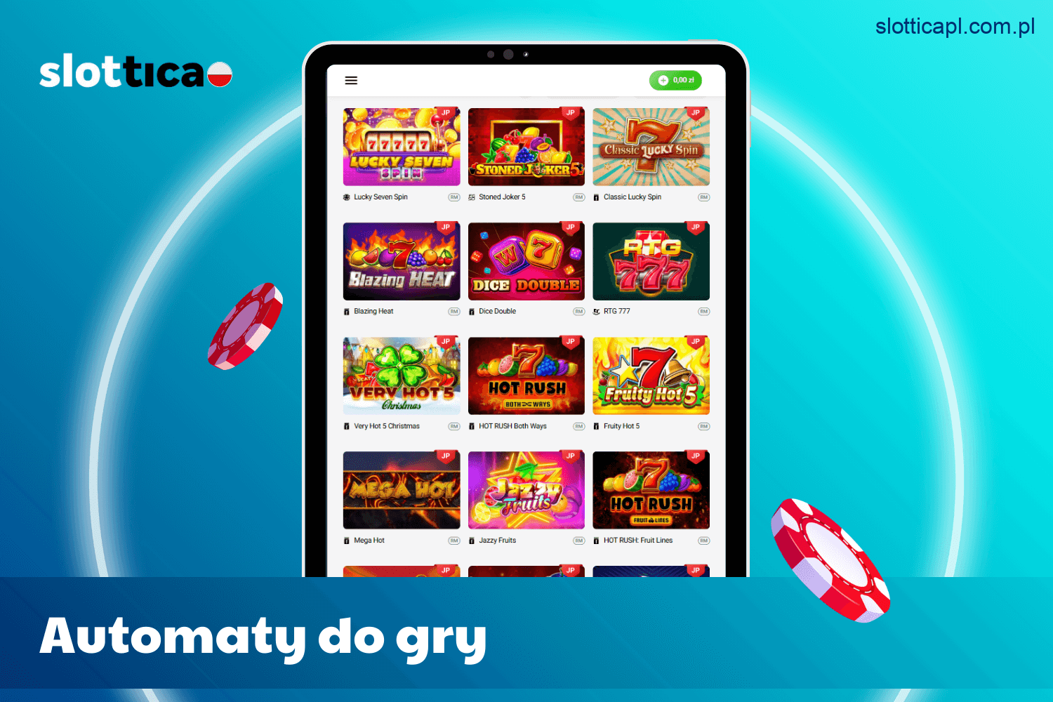 Najpopularniejsze automaty do gry w Slottica Casino Polska
