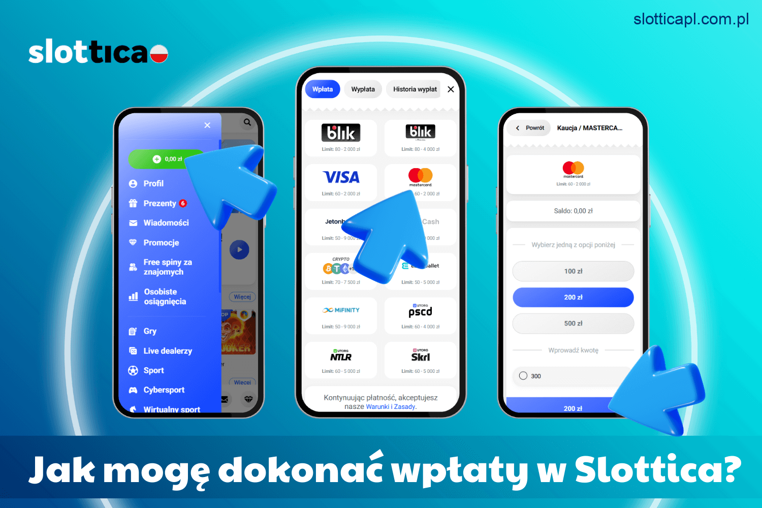 Jak wypłacić wygrane ze Slottica Casino Polska?