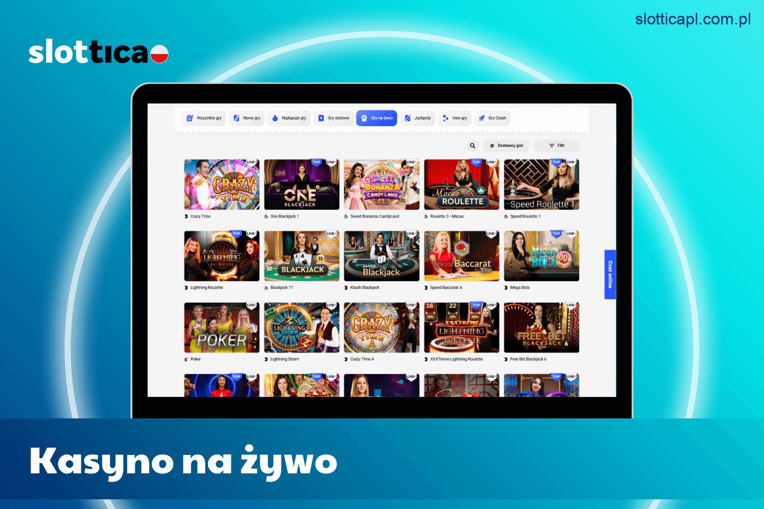 Kasyno na żywo na platformie Slottica Polska – realizm gry online