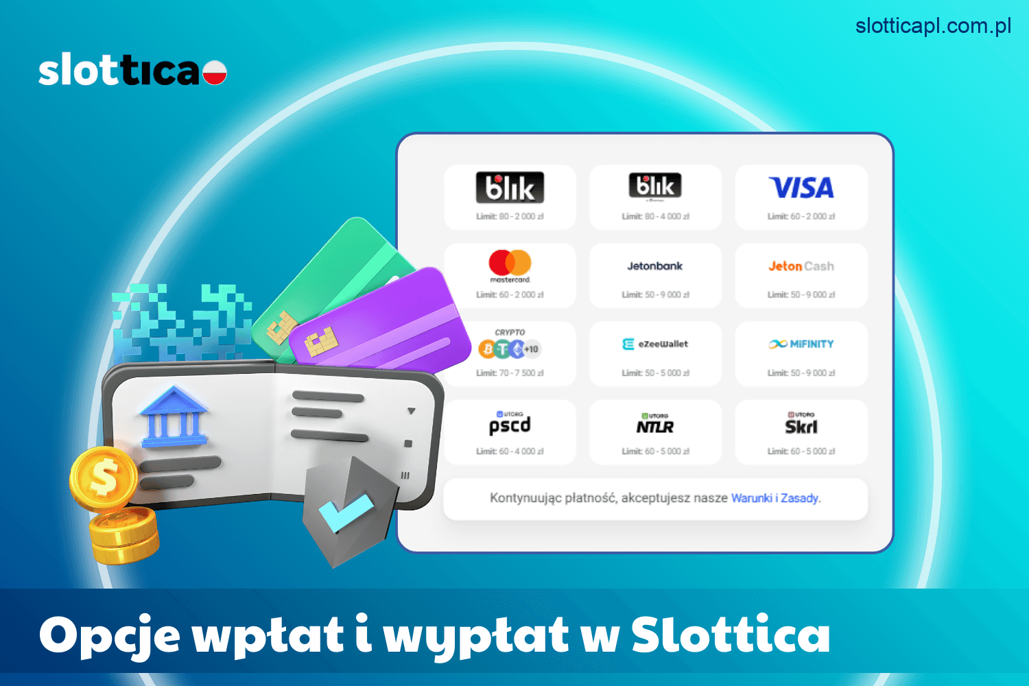 Opcje depozytów i wypłat w Slottica Casino Polska