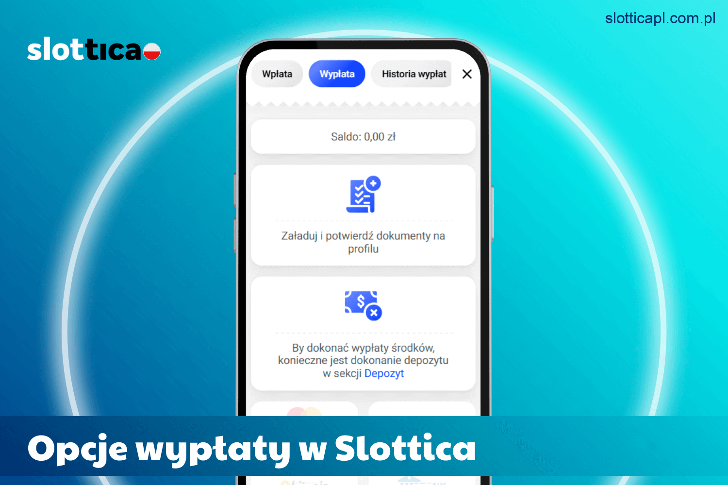 Metody wypłat dostępne dla polskich użytkowników w Slottica Casino