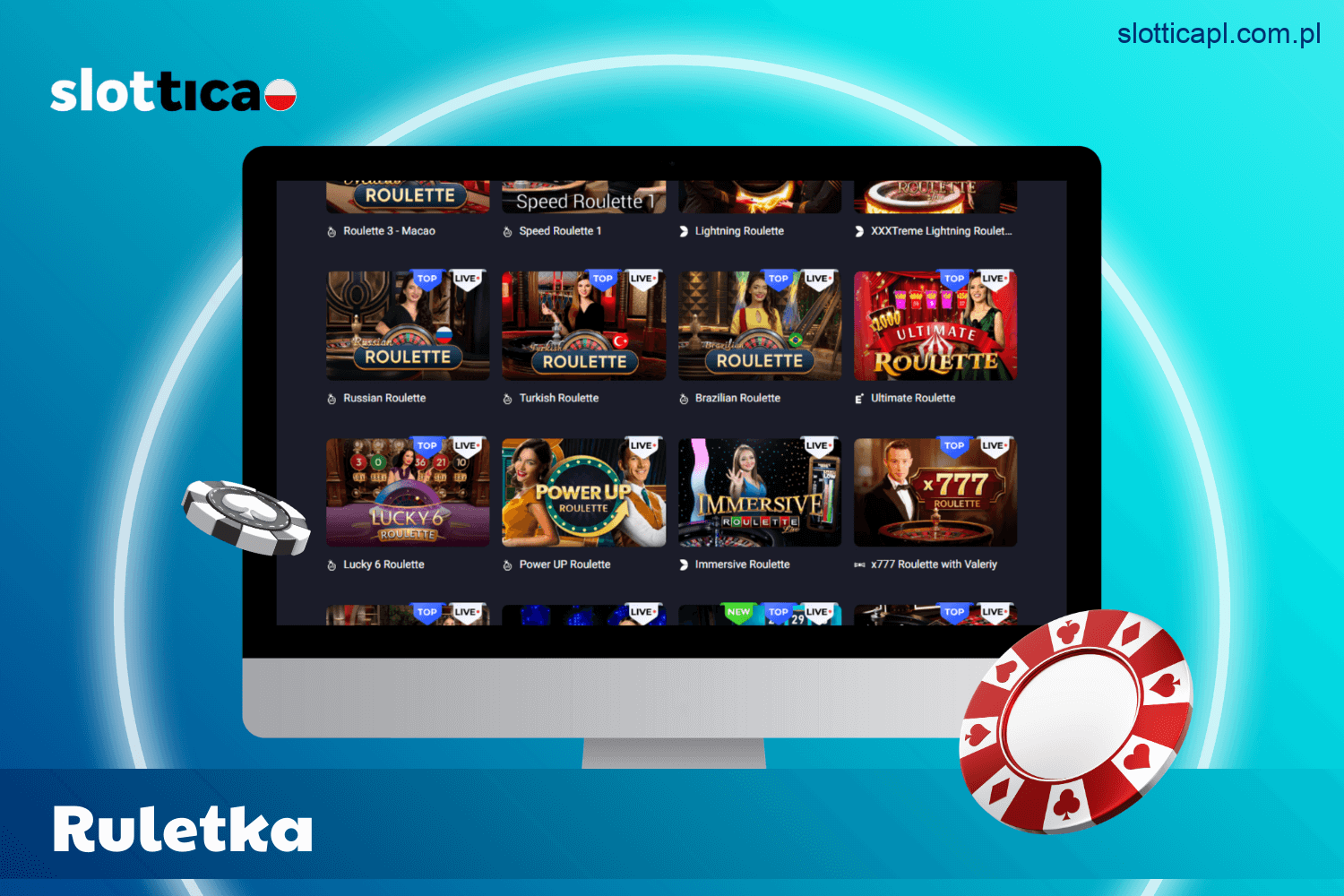 Ruletka na żywo dla graczy Slottica w Polsce