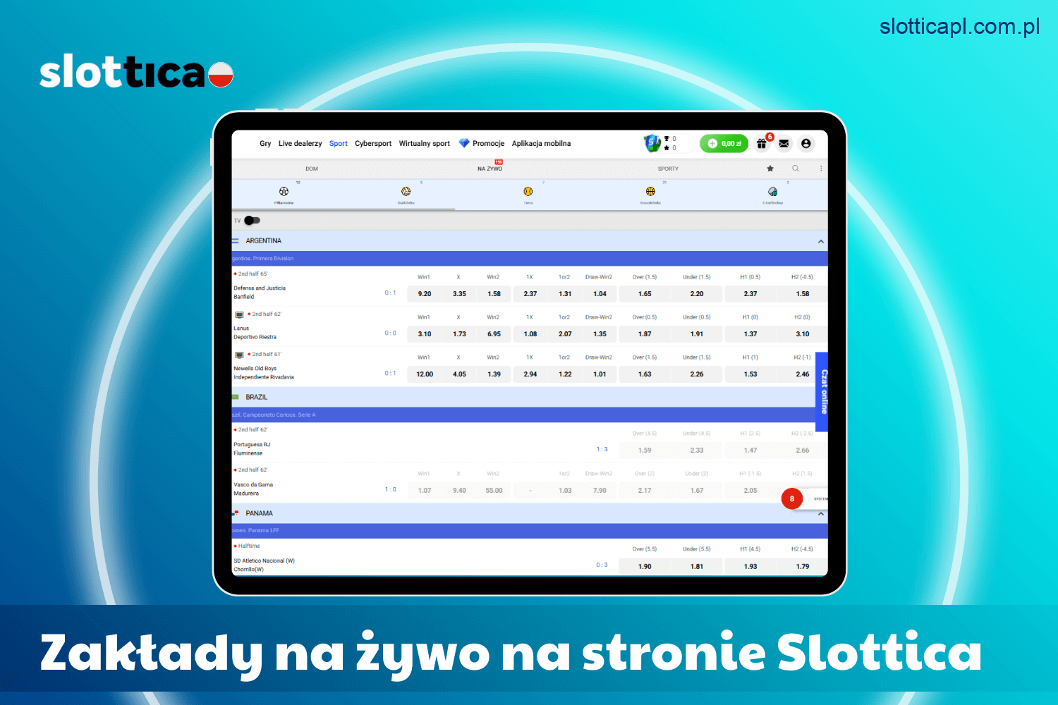 Zakłady na żywo na Slottica – interaktywna rozrywka dla graczy z Polski
